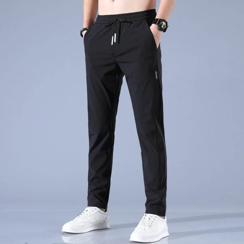 EK UDAAN - NS Lycra (Laser Cut) Athletic Slim Fit Track Pants|Sportswear  Bottom Wear for Men|Gym Pants for Men|Casual Running Workout Pants with 2  Side Zipper Pockets-XL Size-Black Color : Amazon.in: Clothing